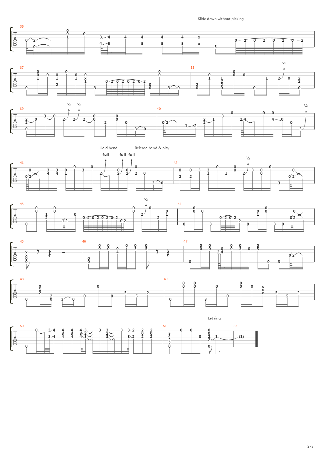 Hear My Train A Comin吉他谱