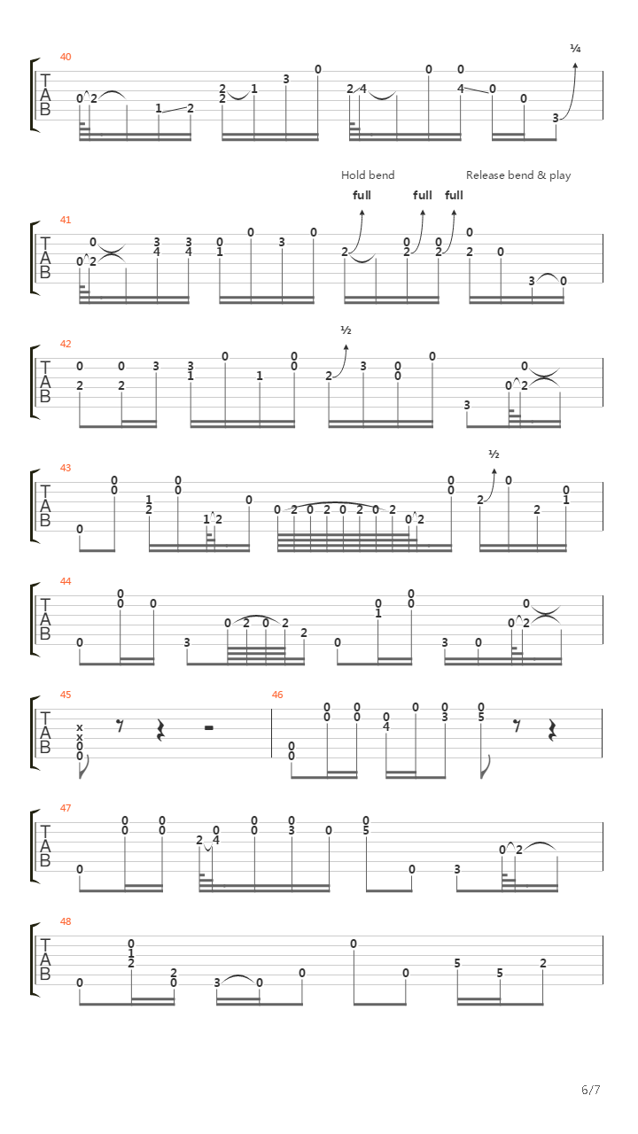 Hear My Train A Comin吉他谱