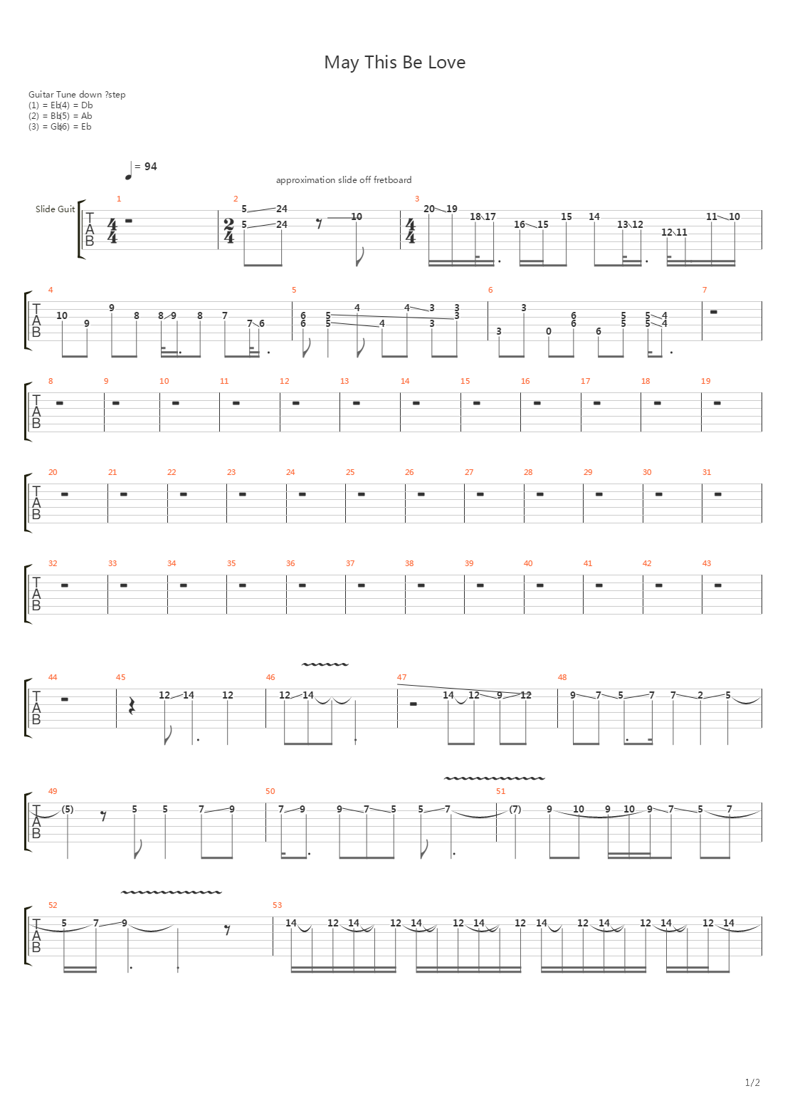 May This Be Love吉他谱