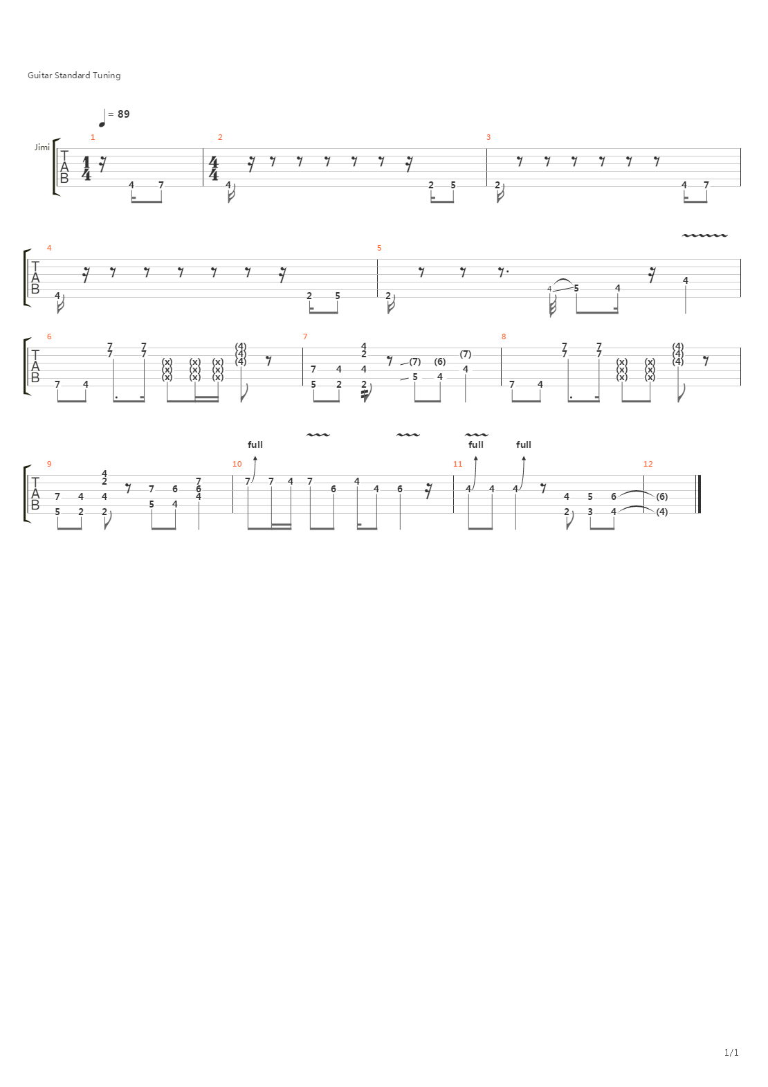 South Saturn Delta吉他谱