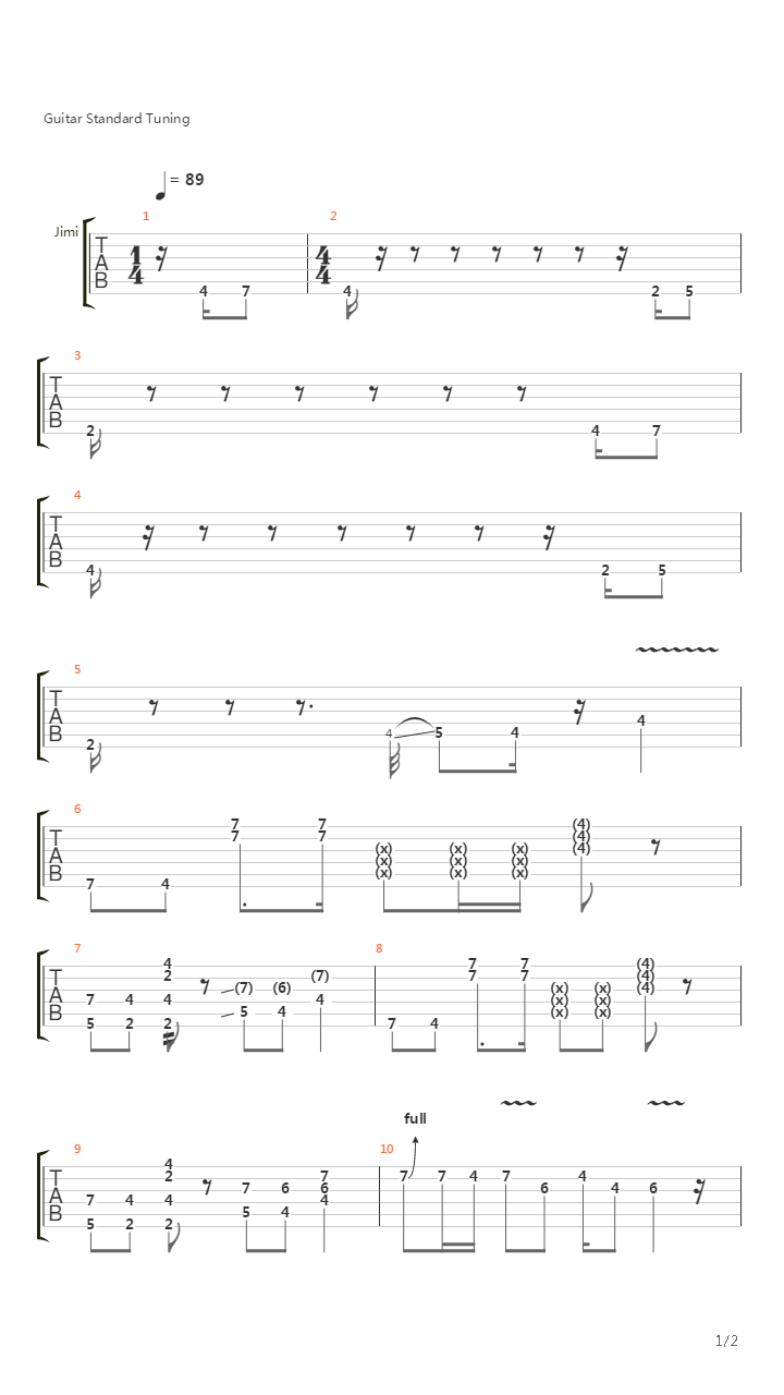 South Saturn Delta吉他谱