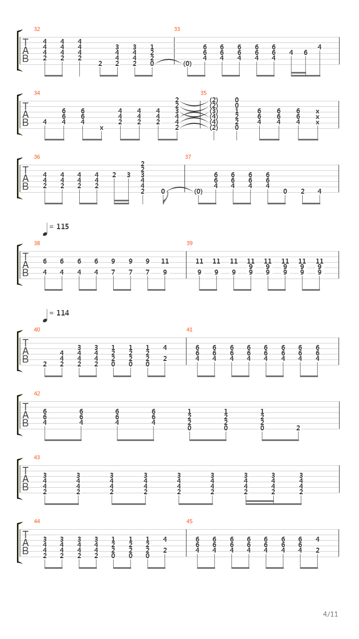 Valleys Of Neptune吉他谱