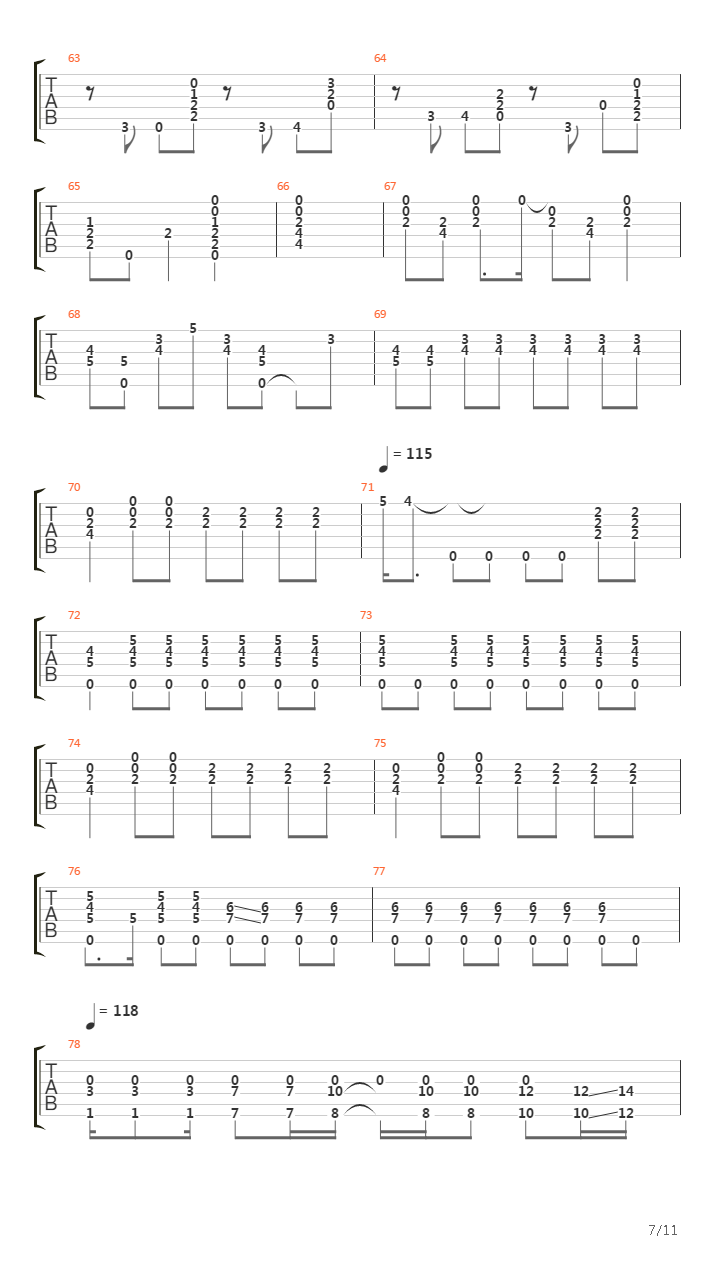 Valleys Of Neptune吉他谱