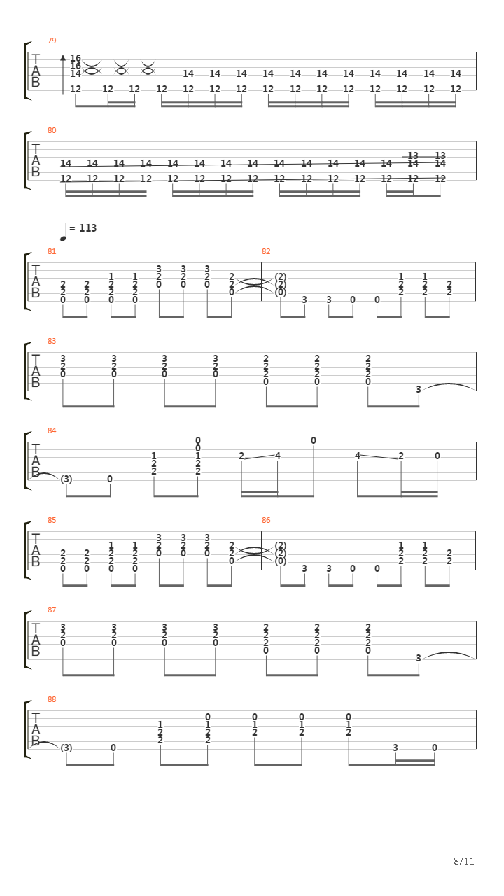 Valleys Of Neptune吉他谱