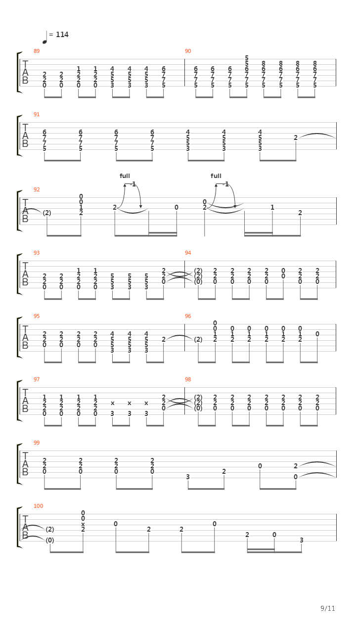 Valleys Of Neptune吉他谱