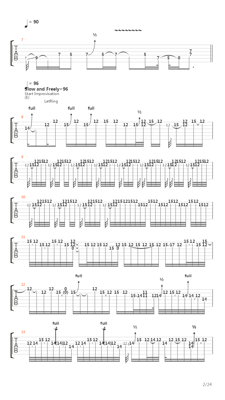 Woodstock Improvisation吉他谱
