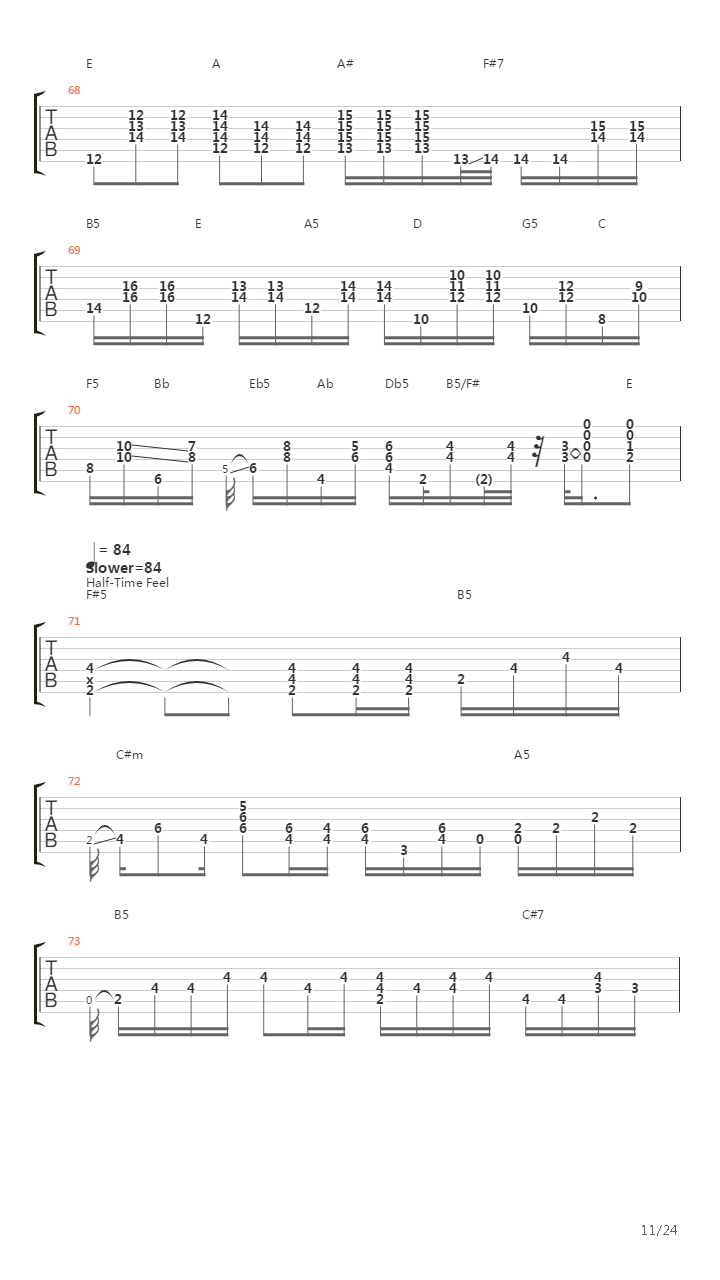 Woodstock Improvisation吉他谱