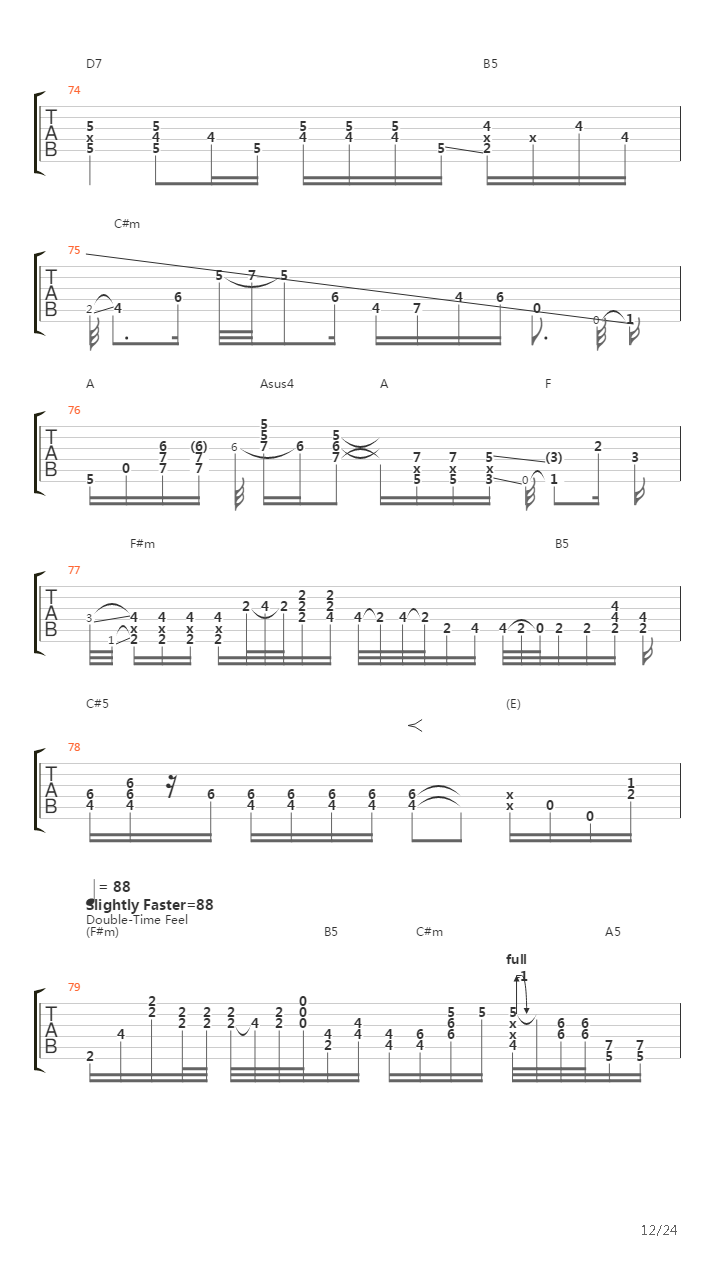 Woodstock Improvisation吉他谱