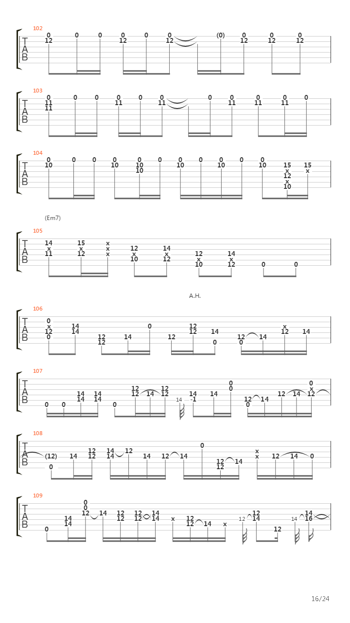 Woodstock Improvisation吉他谱