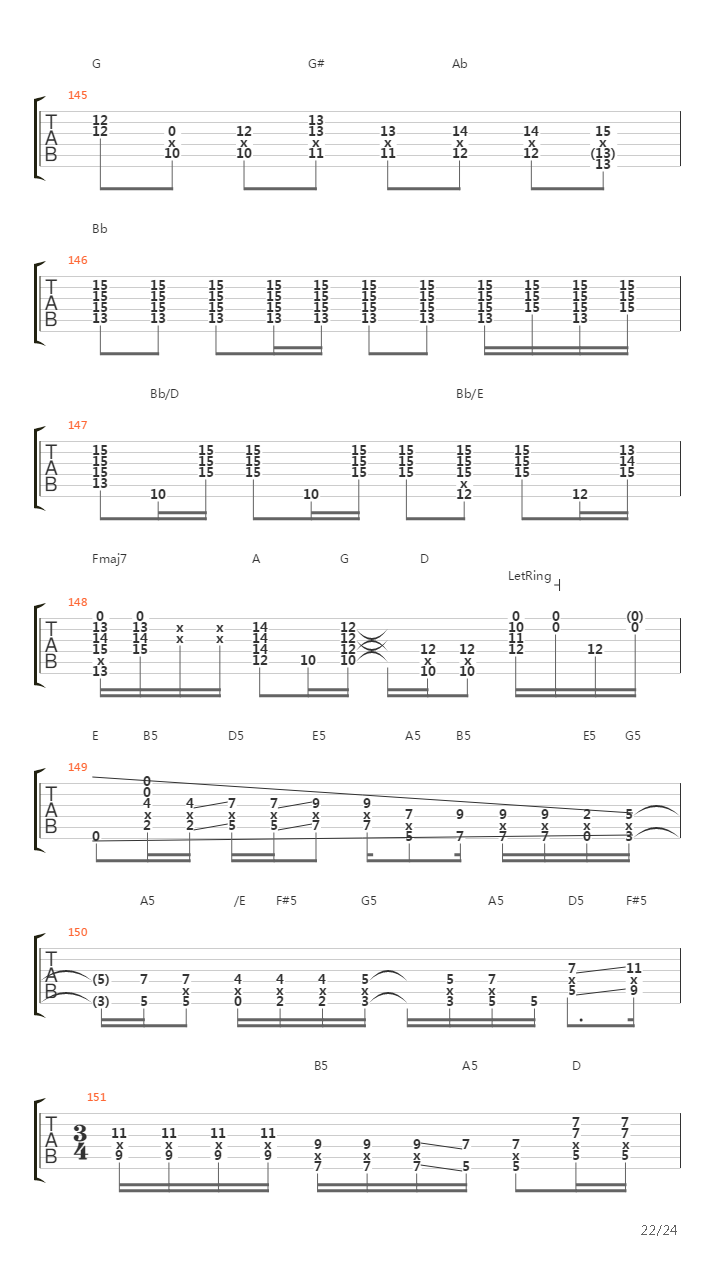 Woodstock Improvisation吉他谱