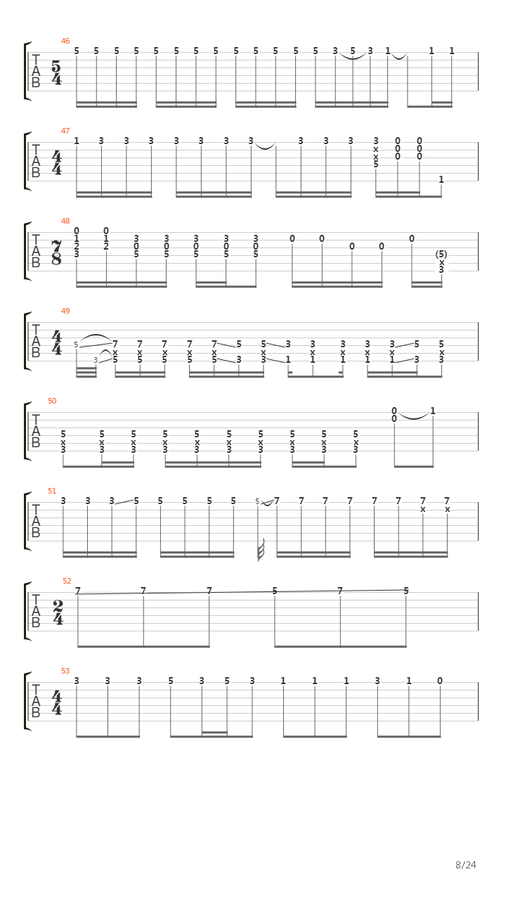 Woodstock Improvisation吉他谱