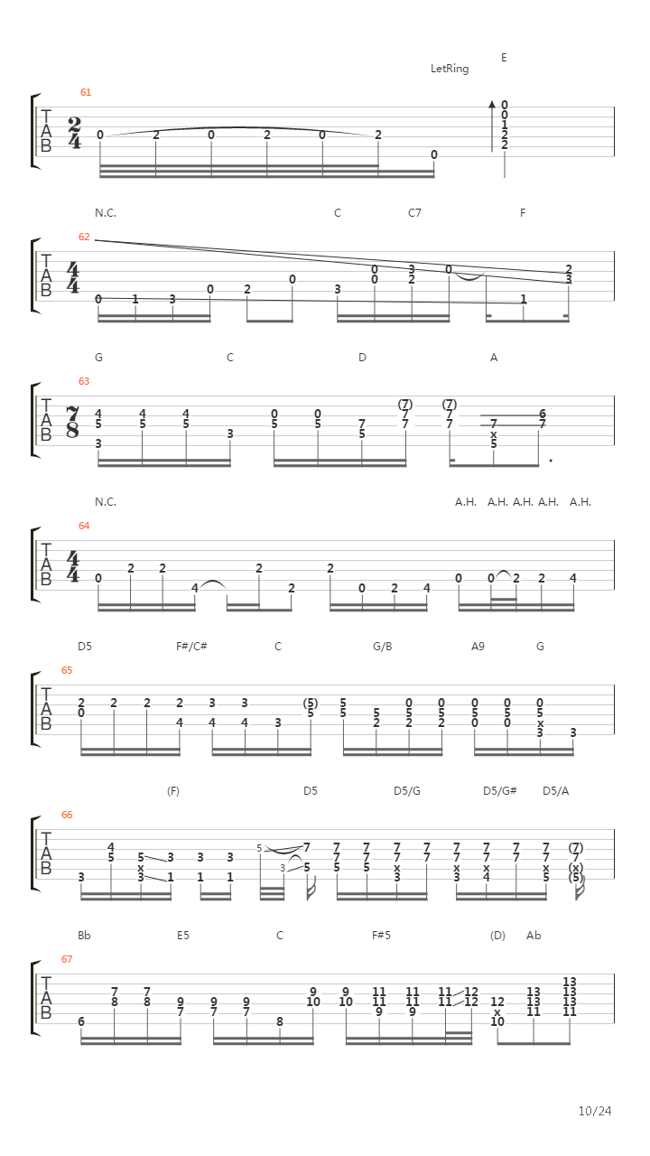 Woodstock Improvisation吉他谱