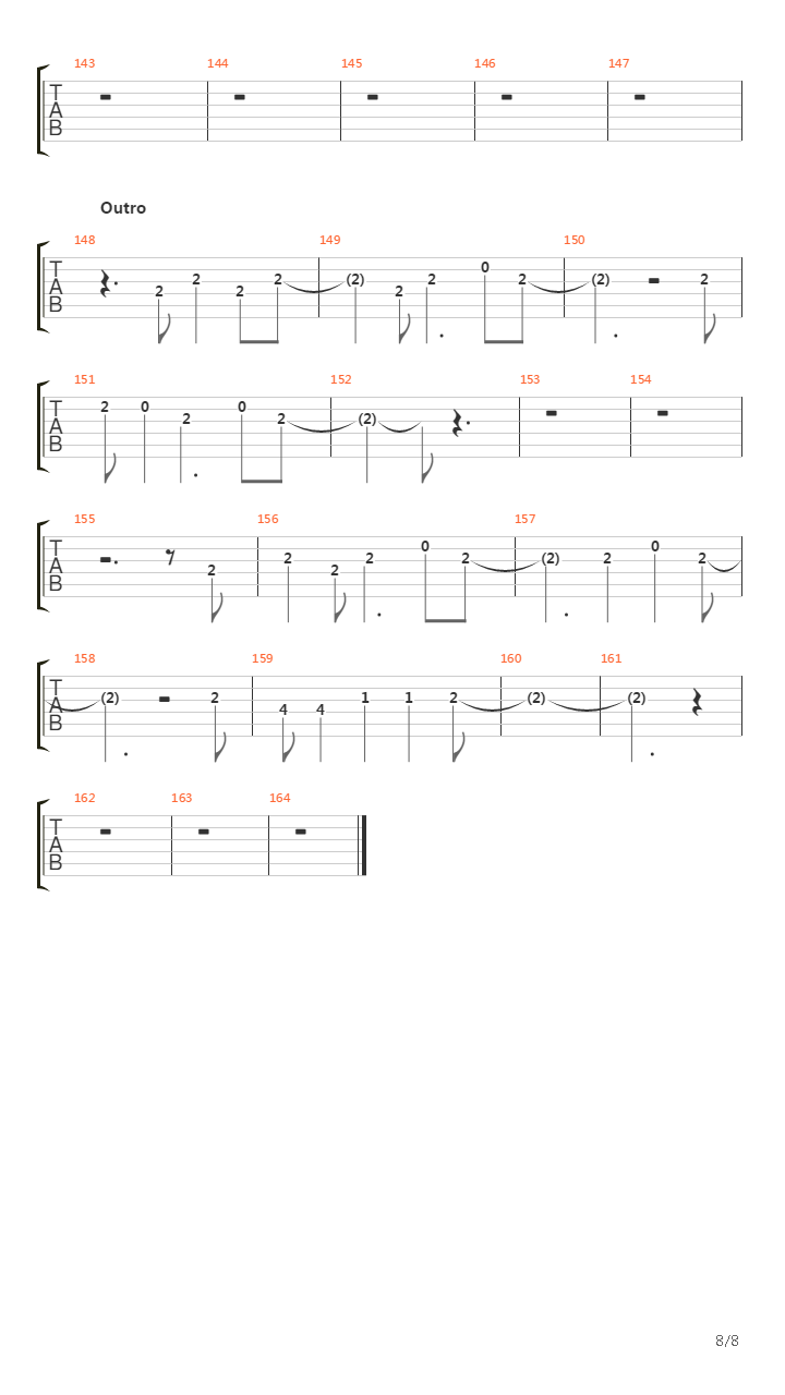 Name吉他谱