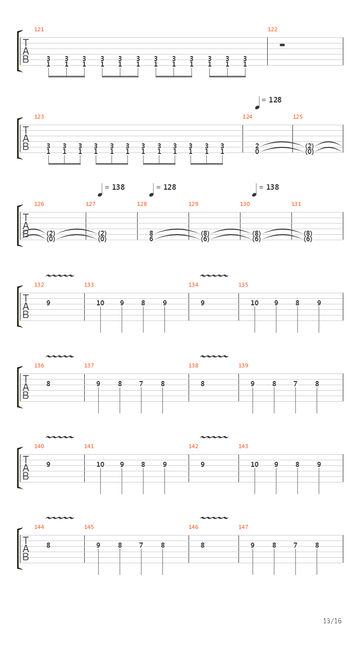 A Crescendo Of Passion Bleeding吉他谱