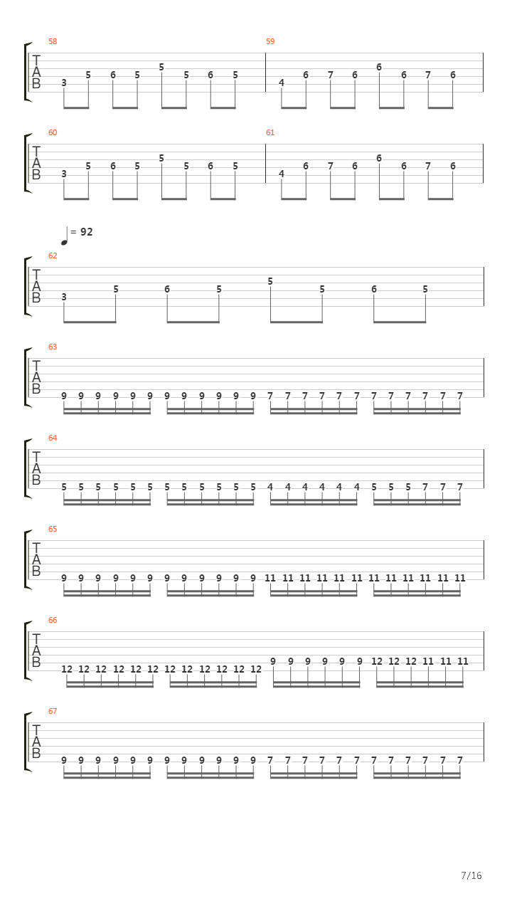 A Crescendo Of Passion Bleeding吉他谱