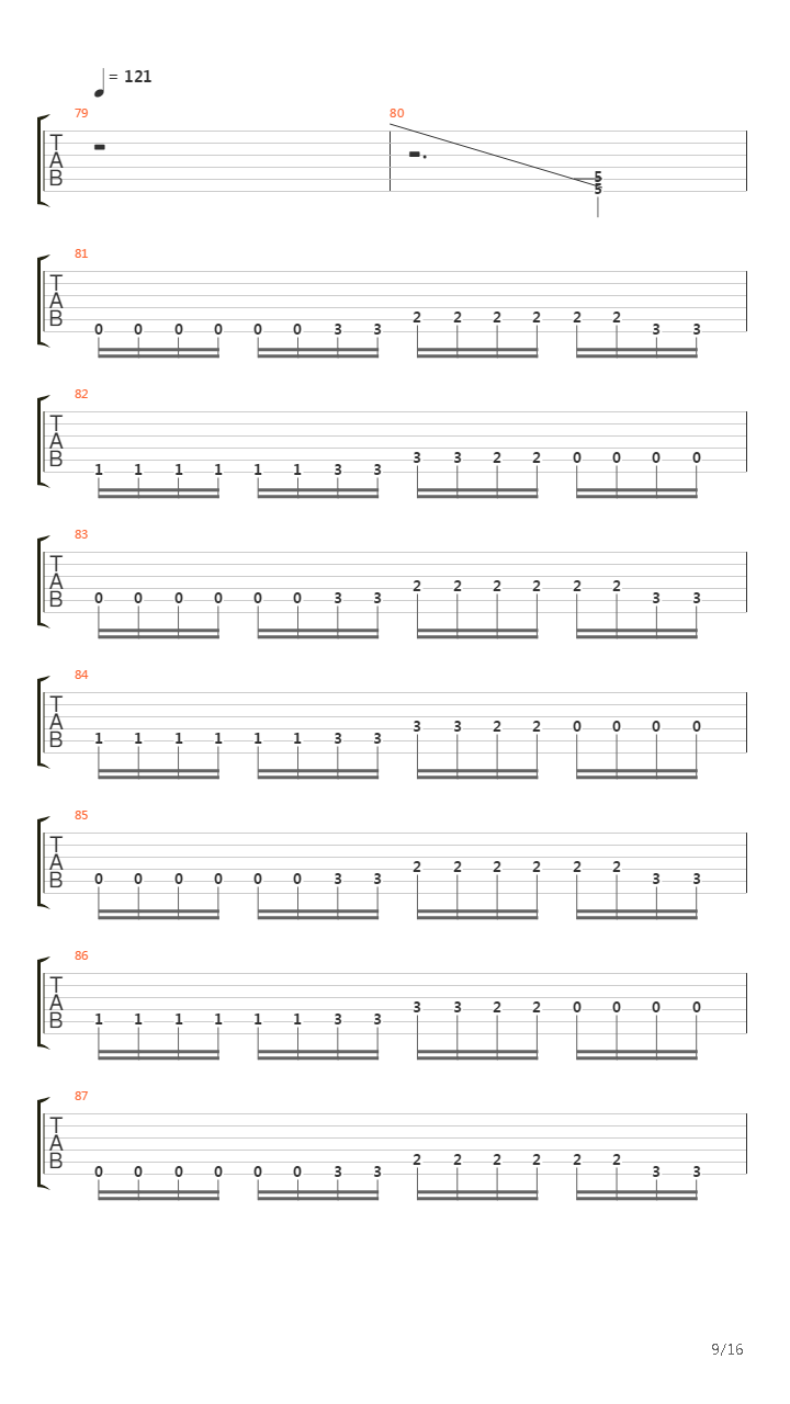 A Crescendo Of Passion Bleeding吉他谱