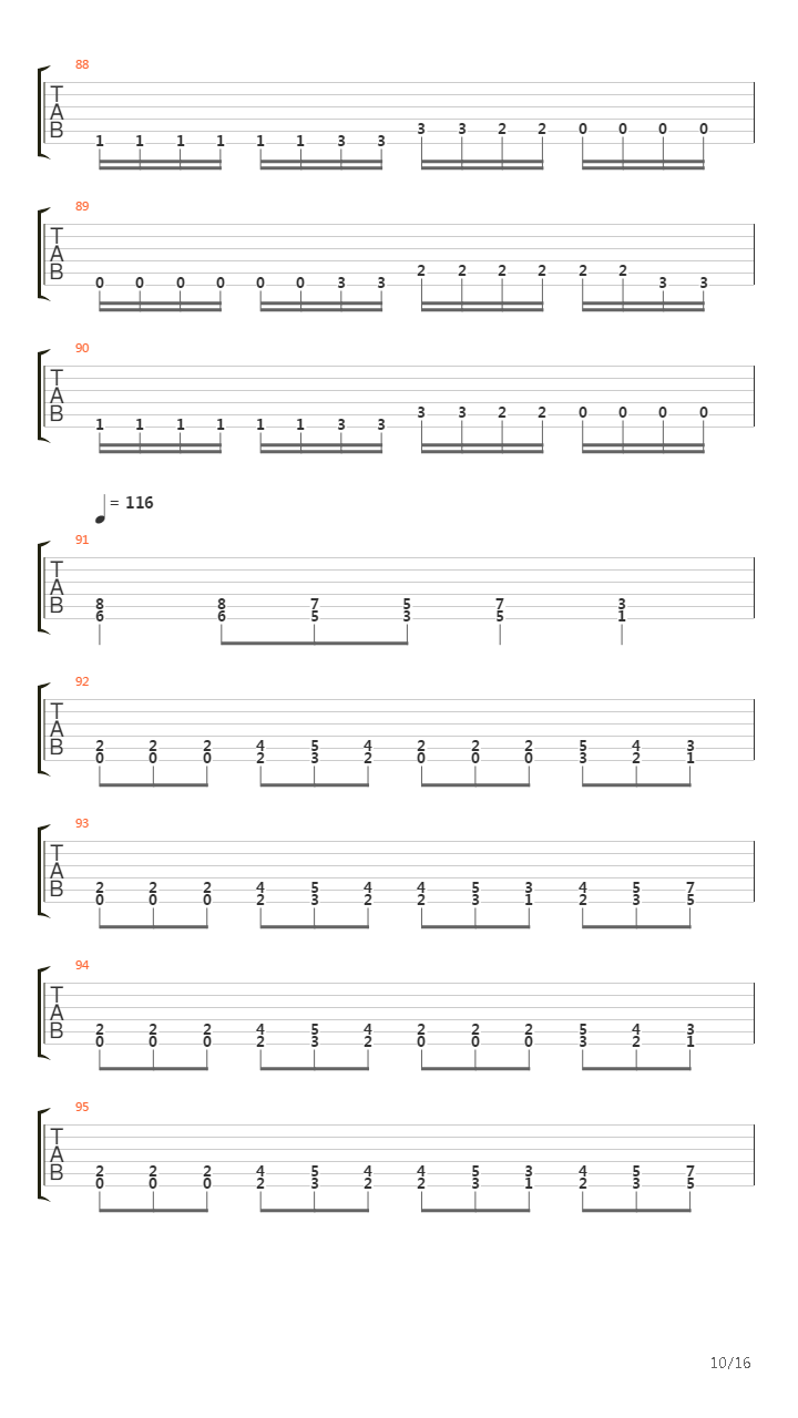 A Crescendo Of Passion Bleeding吉他谱