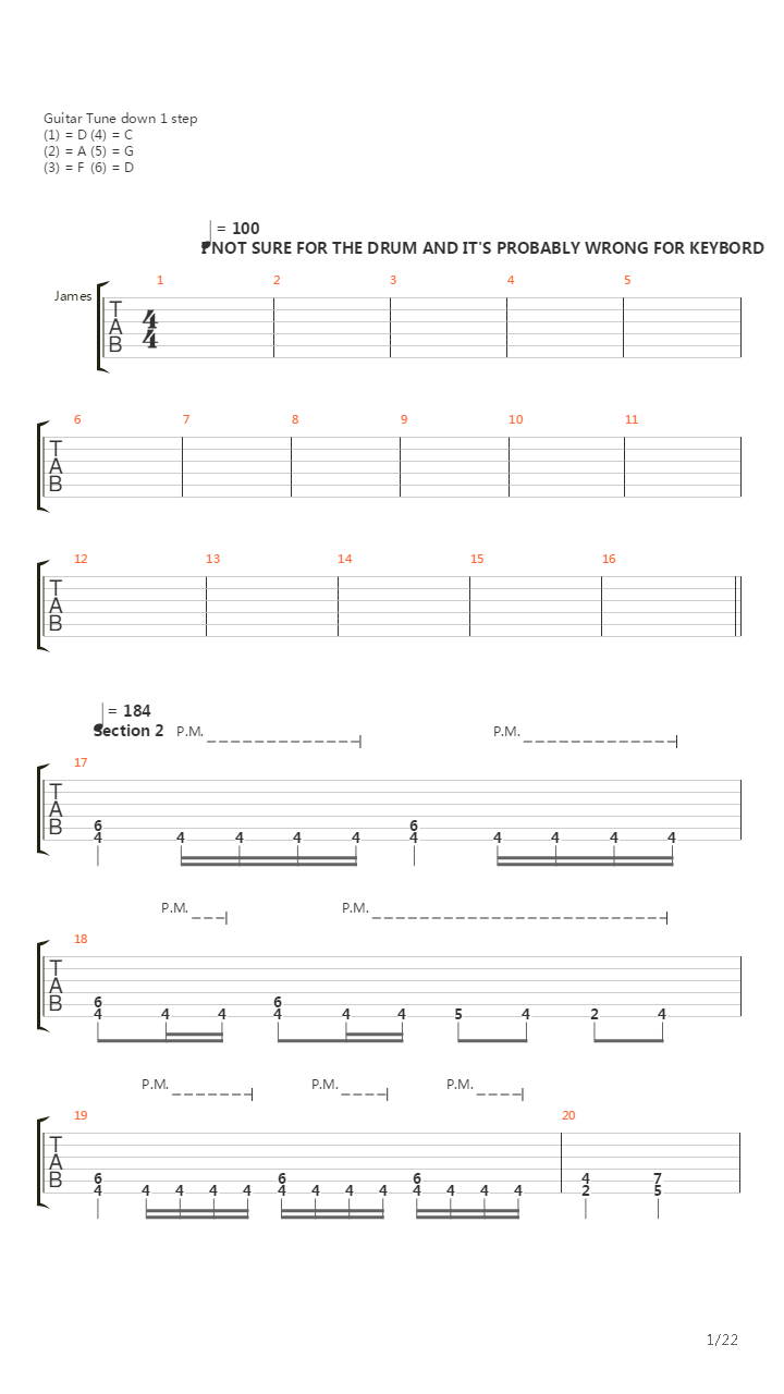 Beyond Eleventh Hour吉他谱