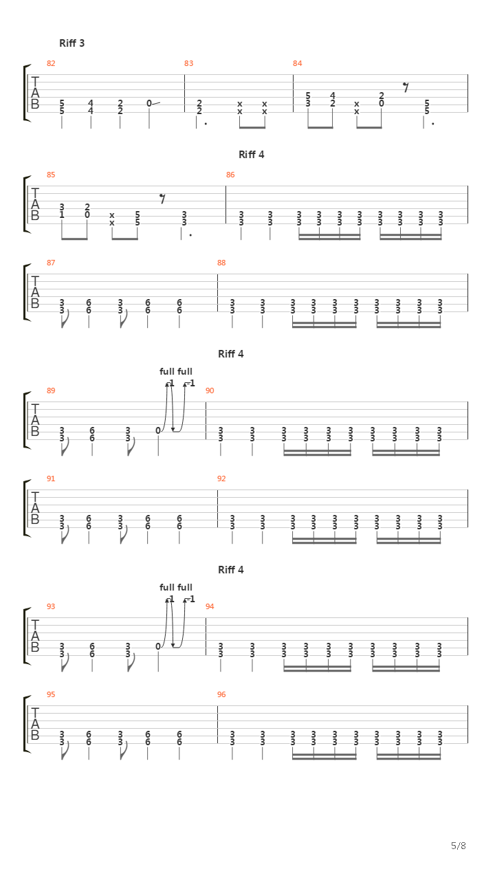 English Fire吉他谱