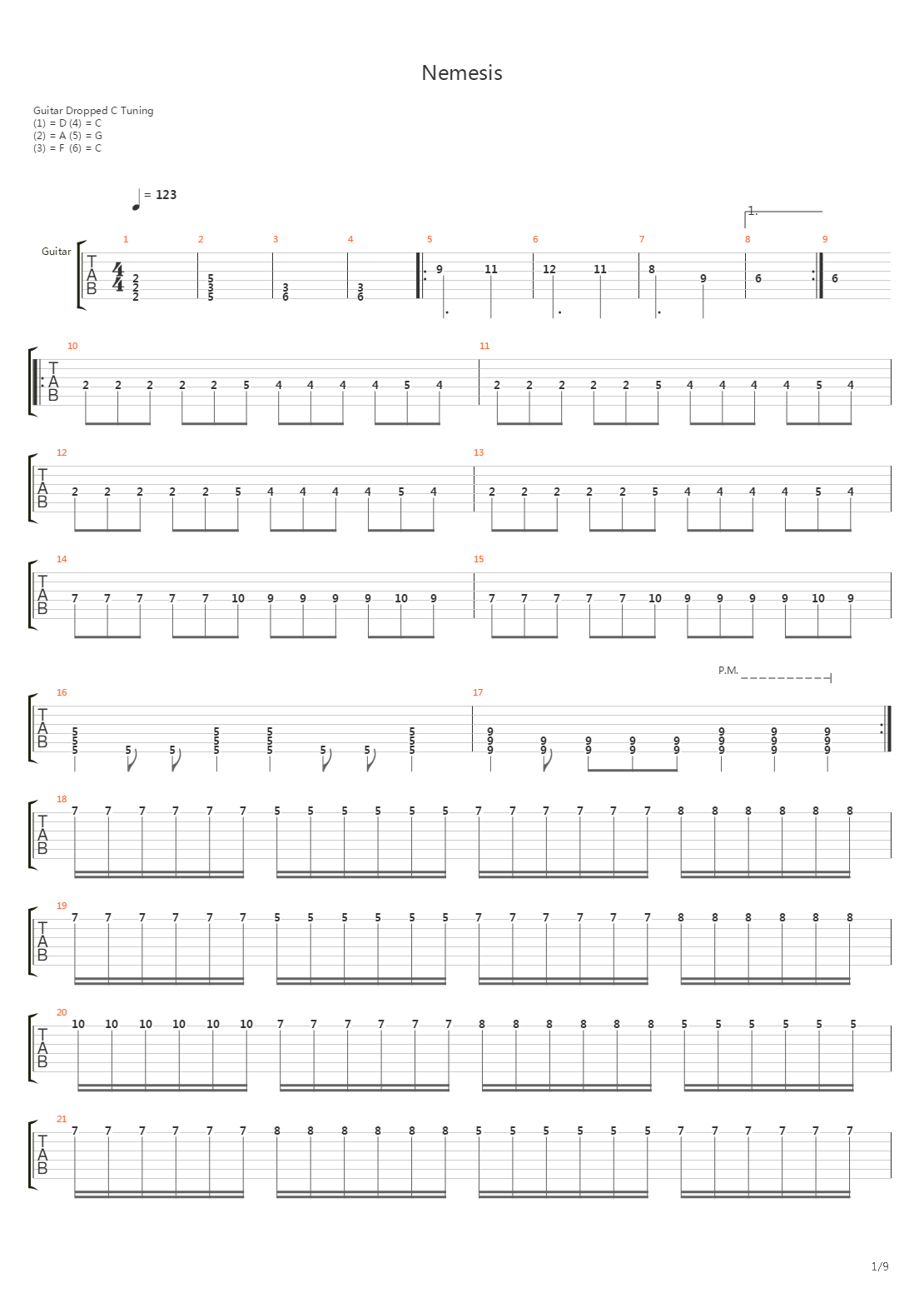 Nemesis吉他谱