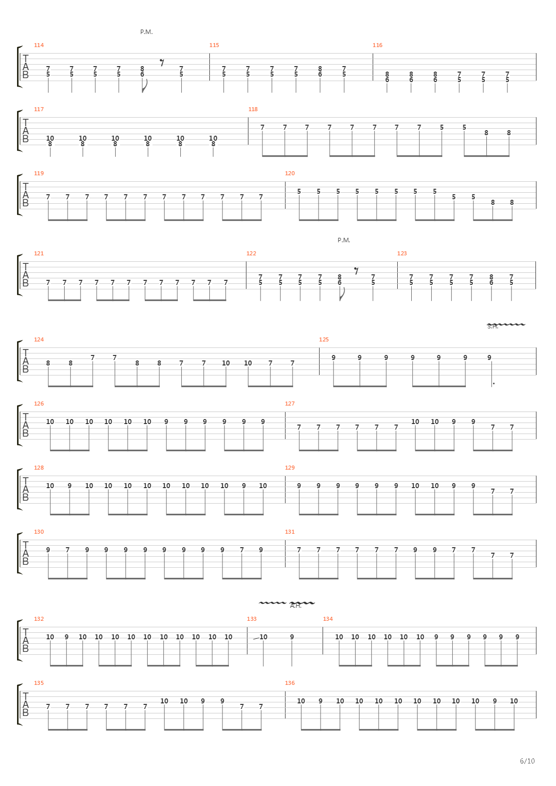 Thirteen Autumns And A Widow吉他谱