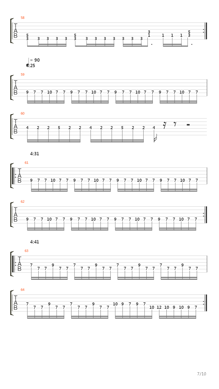 Thirteen Autumns And A Widow吉他谱