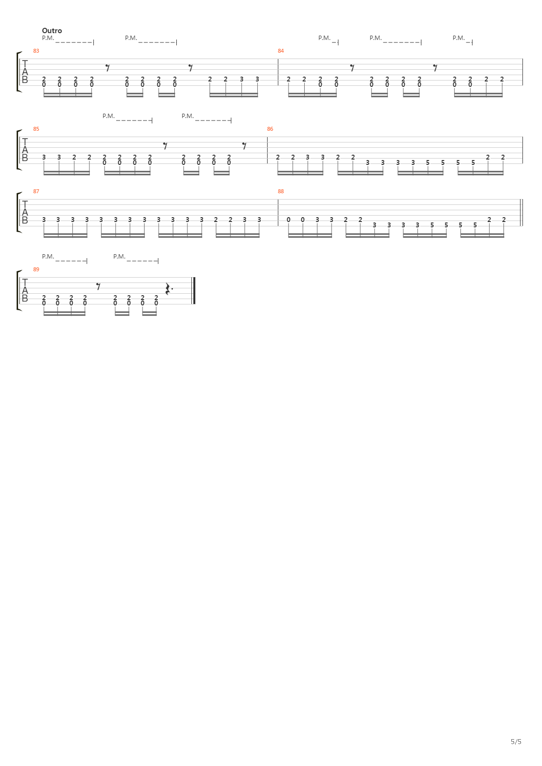 Final Resistance吉他谱