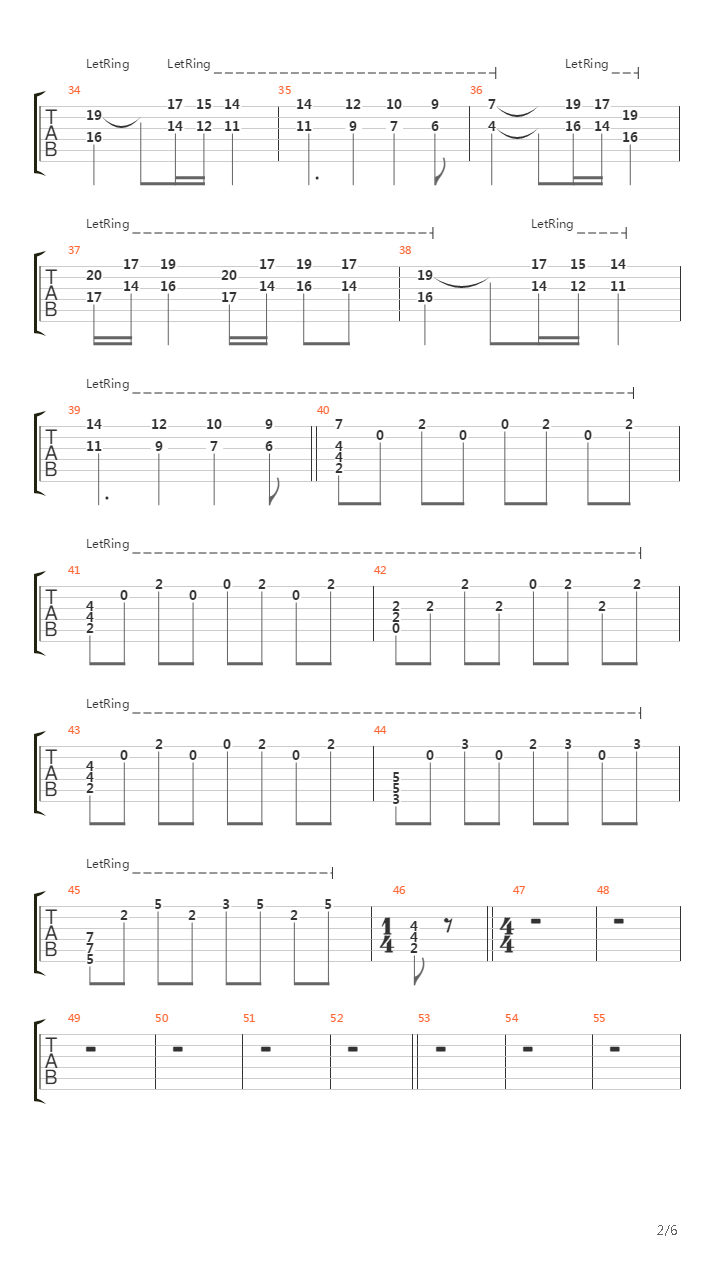 Hours Passed In Exile吉他谱