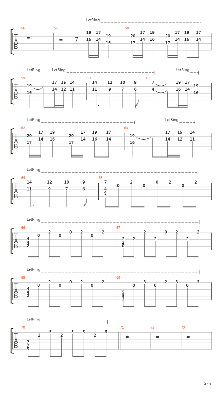 Hours Passed In Exile吉他谱