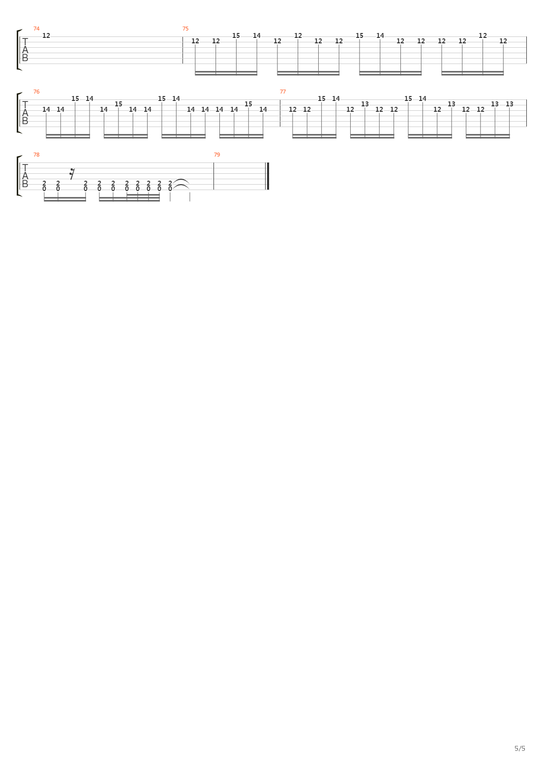 Monochromatic Stains吉他谱