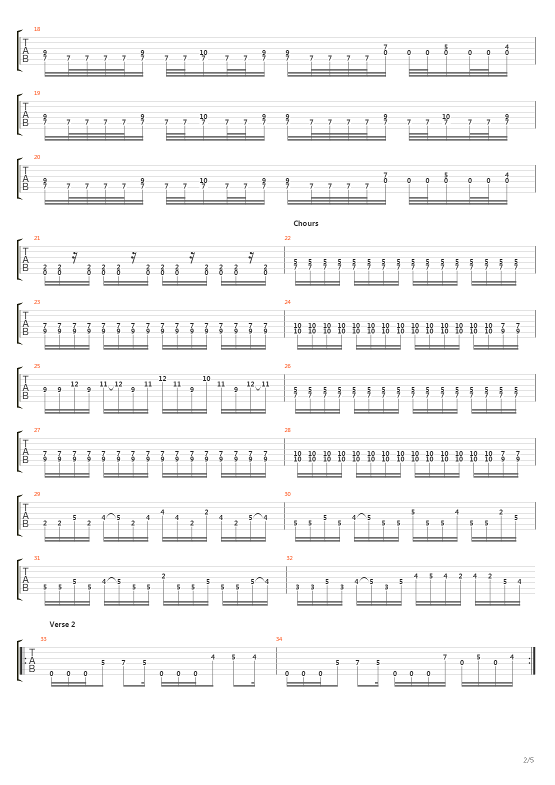 Monochromatic Stains吉他谱