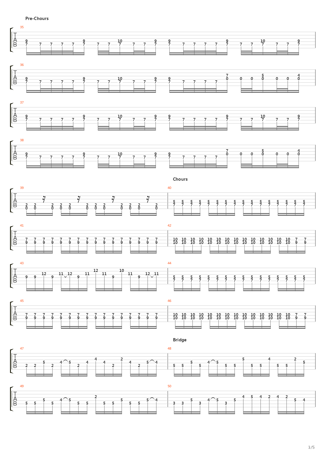 Monochromatic Stains吉他谱