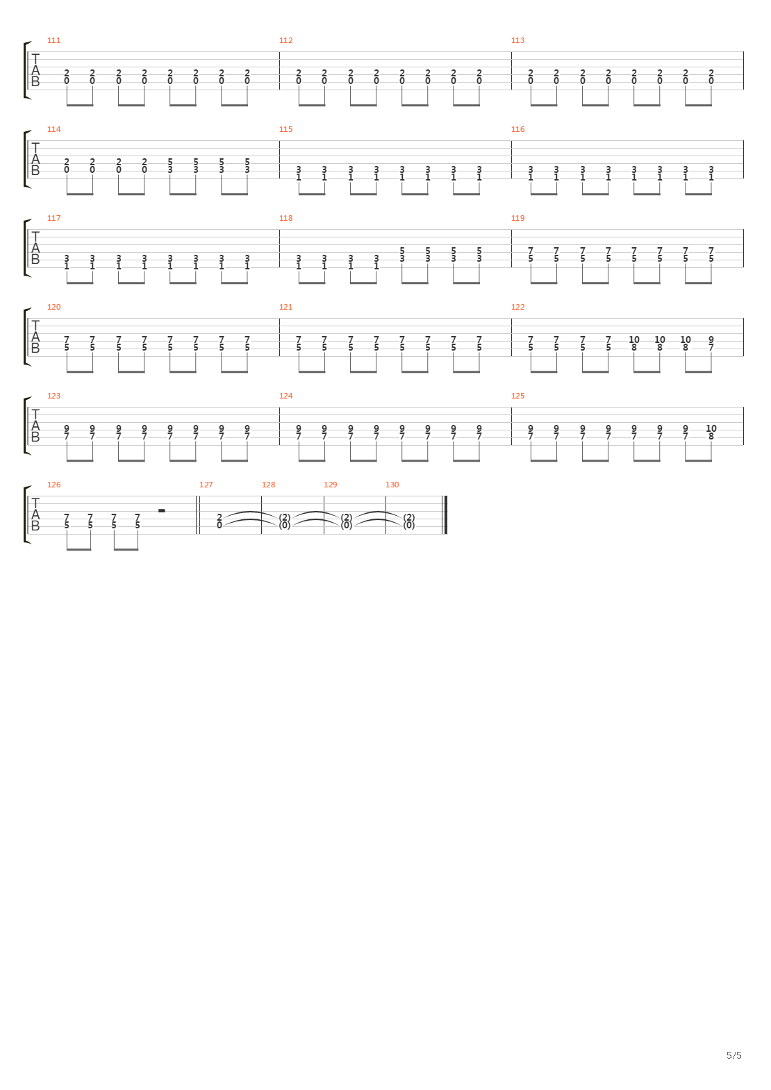 Single Part Of Two吉他谱