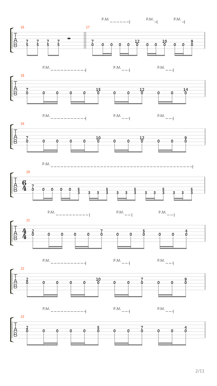 Single Part Of Two吉他谱