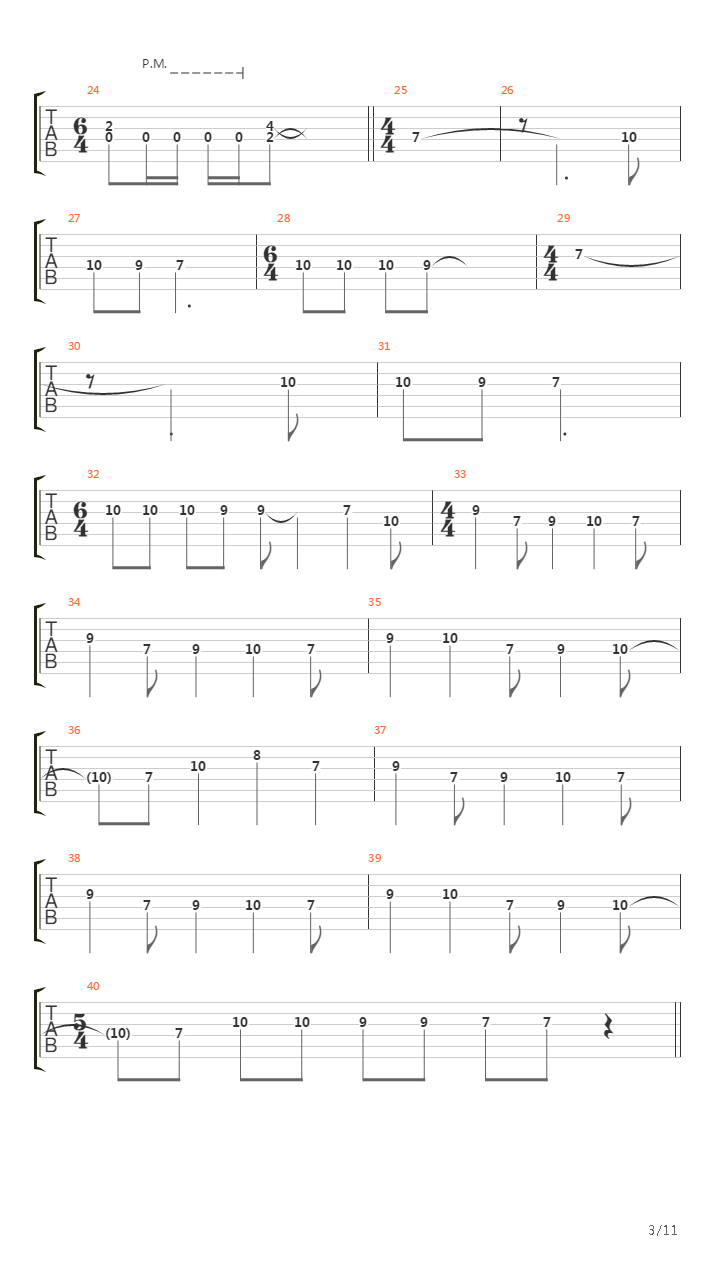 Single Part Of Two吉他谱