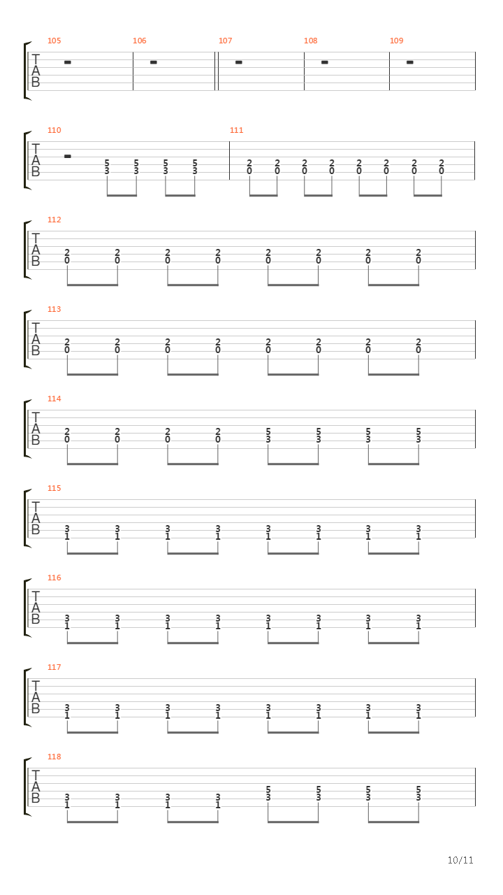 Single Part Of Two吉他谱