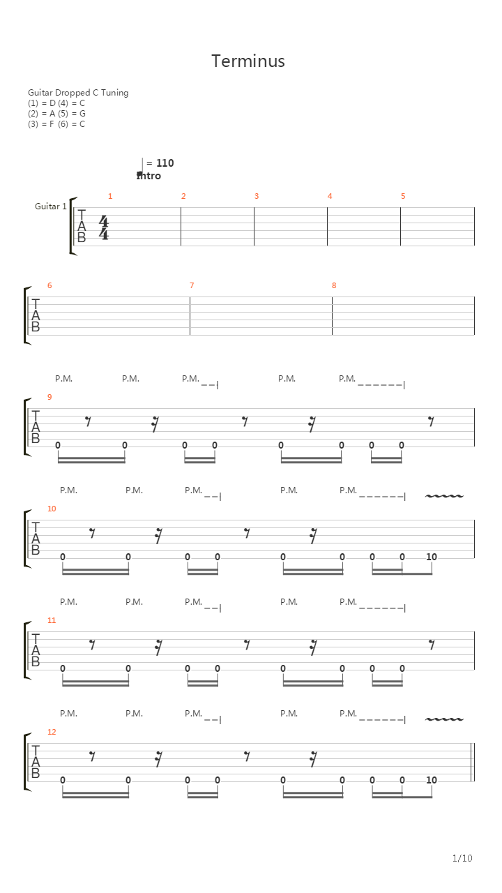 Terminus Where Dead Is Most Alive吉他谱