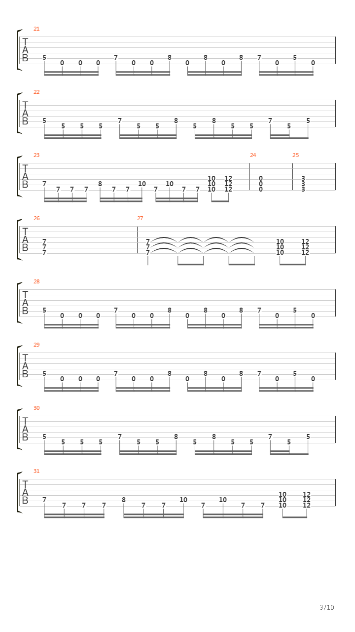Terminus吉他谱