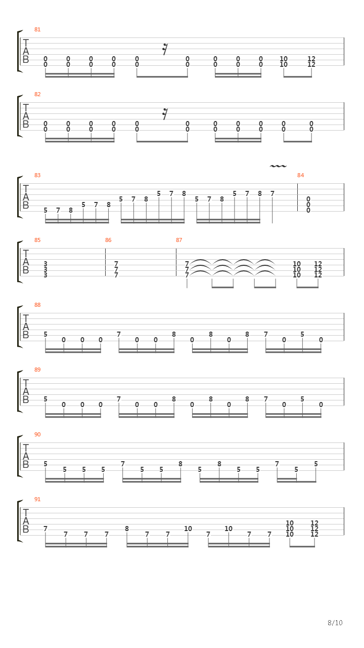 Terminus吉他谱