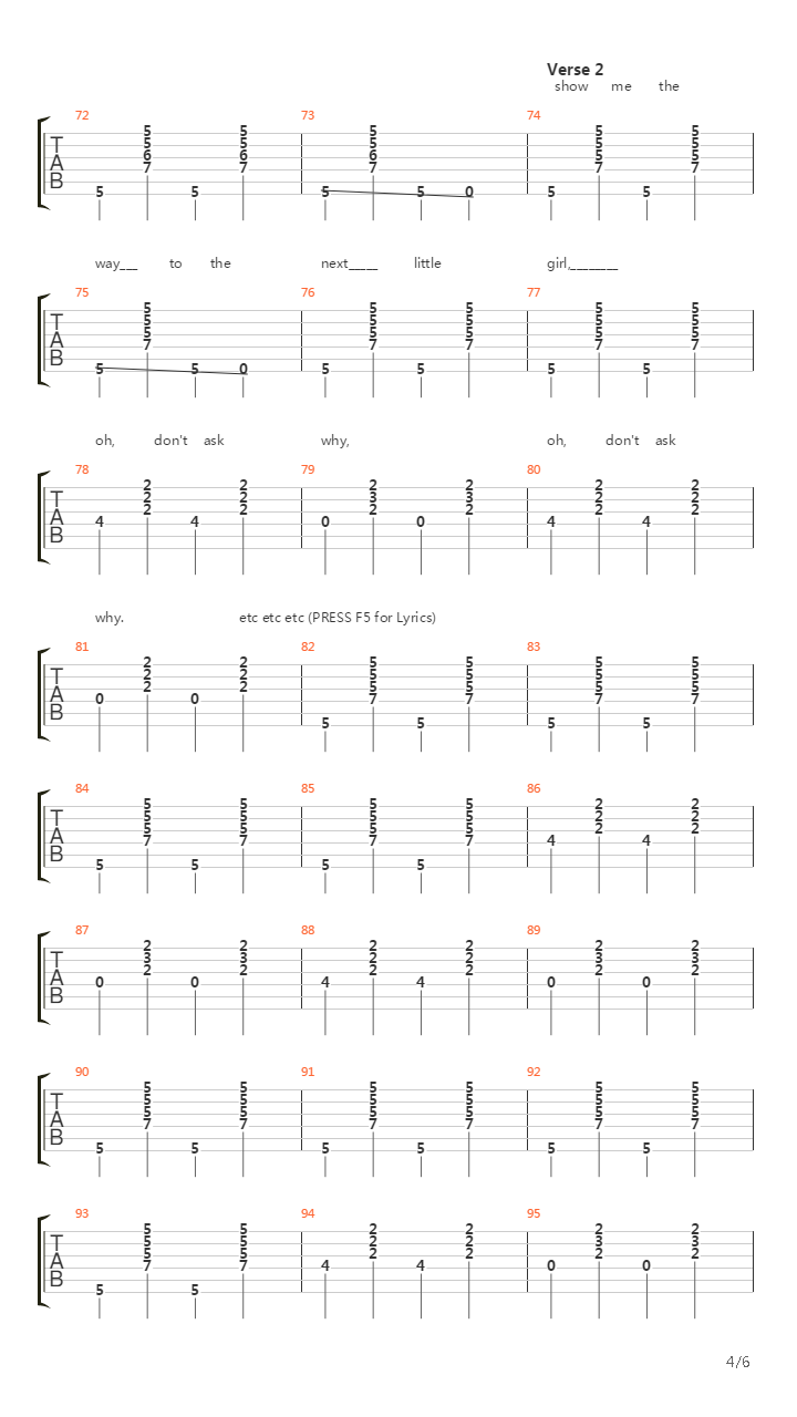 Alabama Song吉他谱