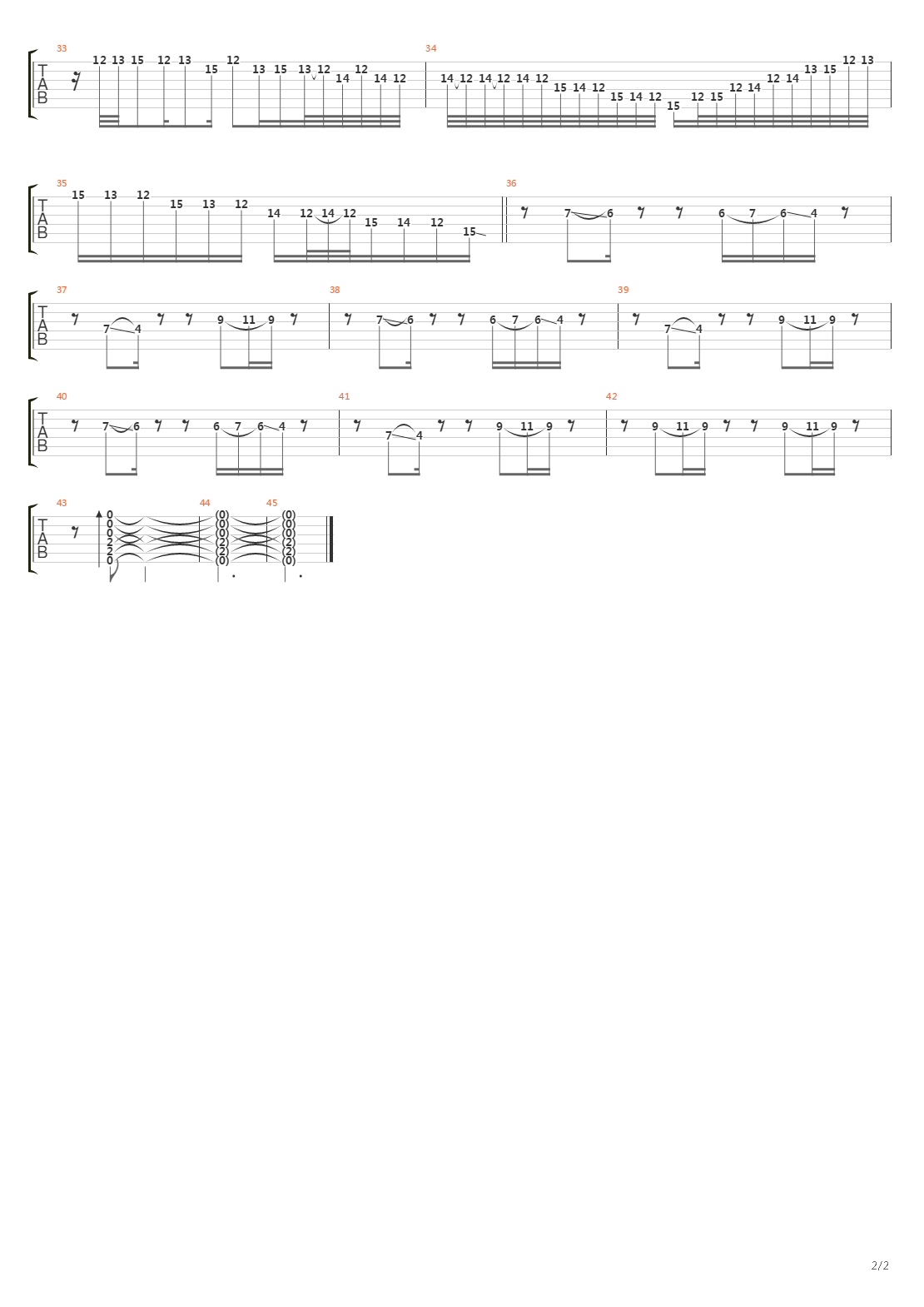 Cruses Invocation吉他谱