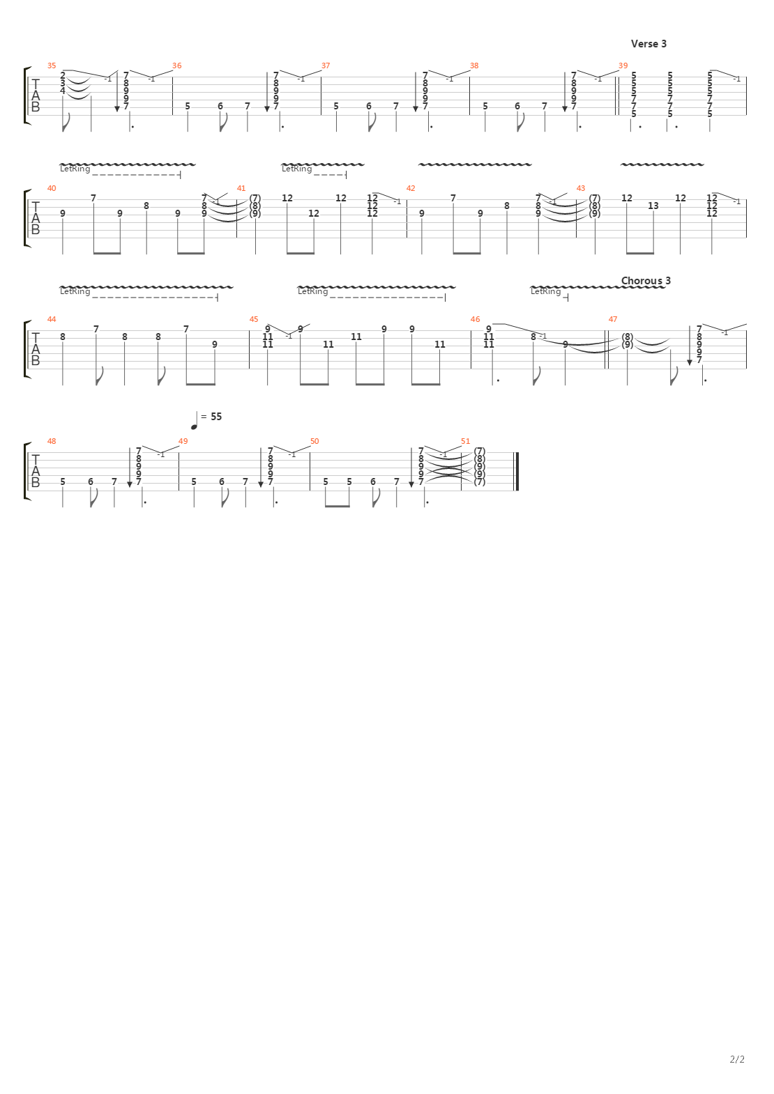 End Of The Night吉他谱