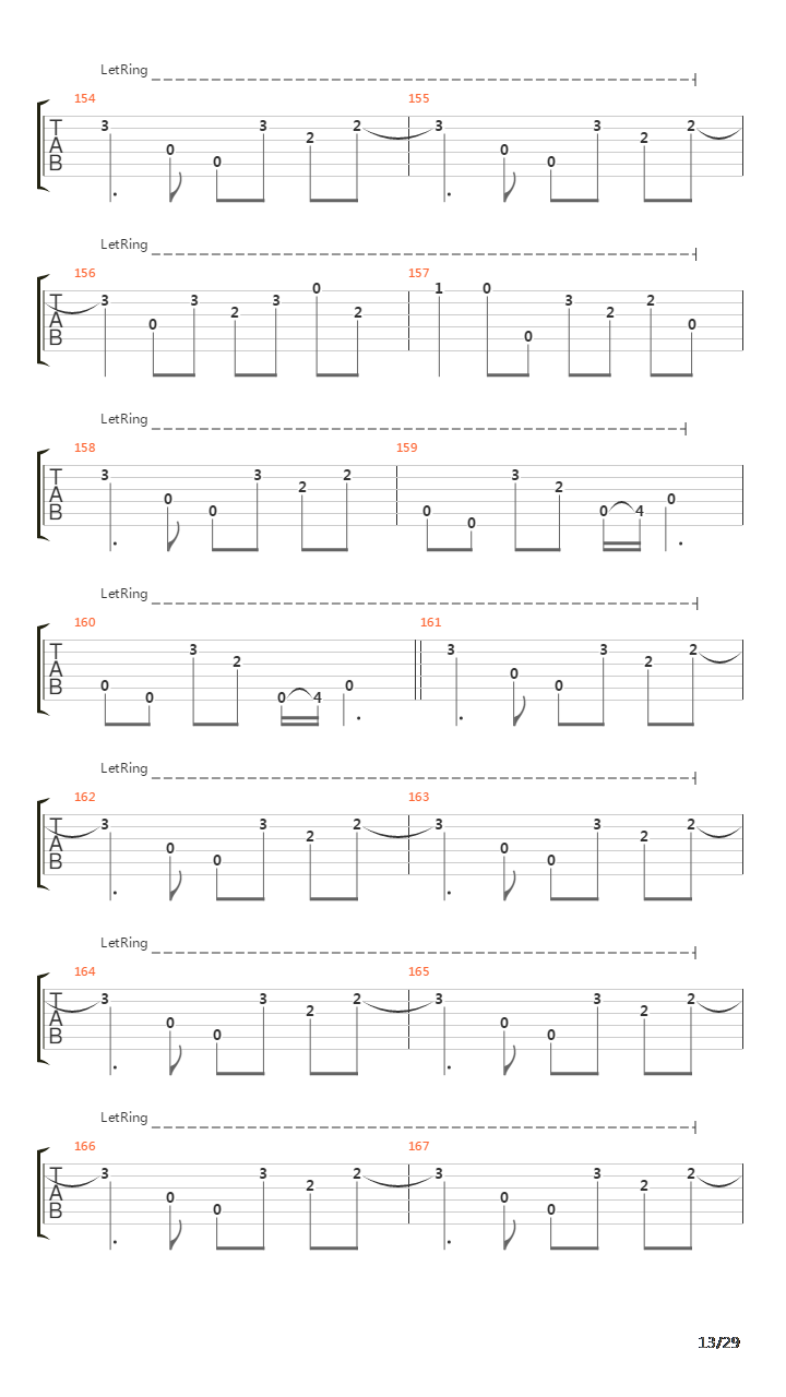 The End吉他谱