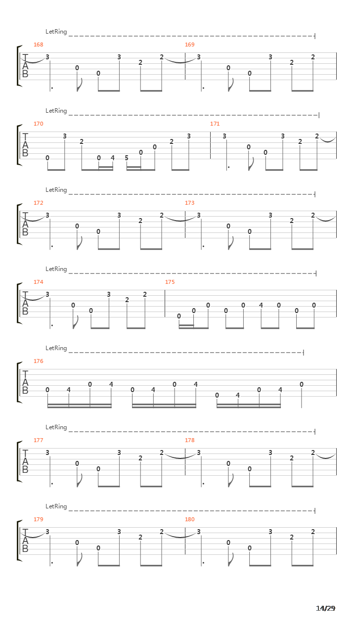 The End吉他谱