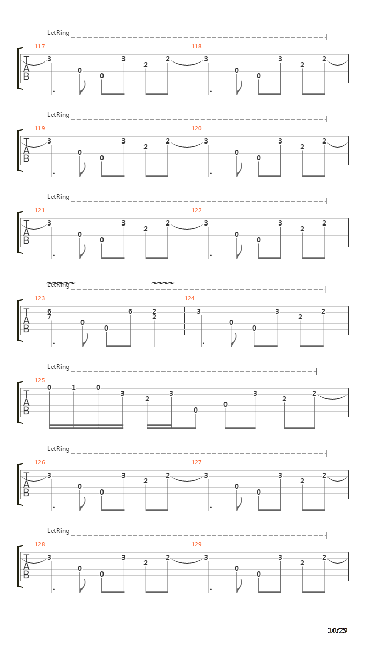 The End吉他谱