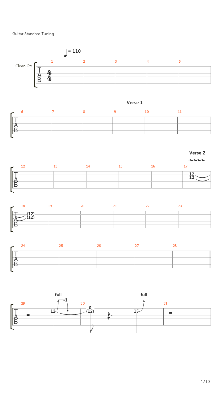 The Ghost Song吉他谱