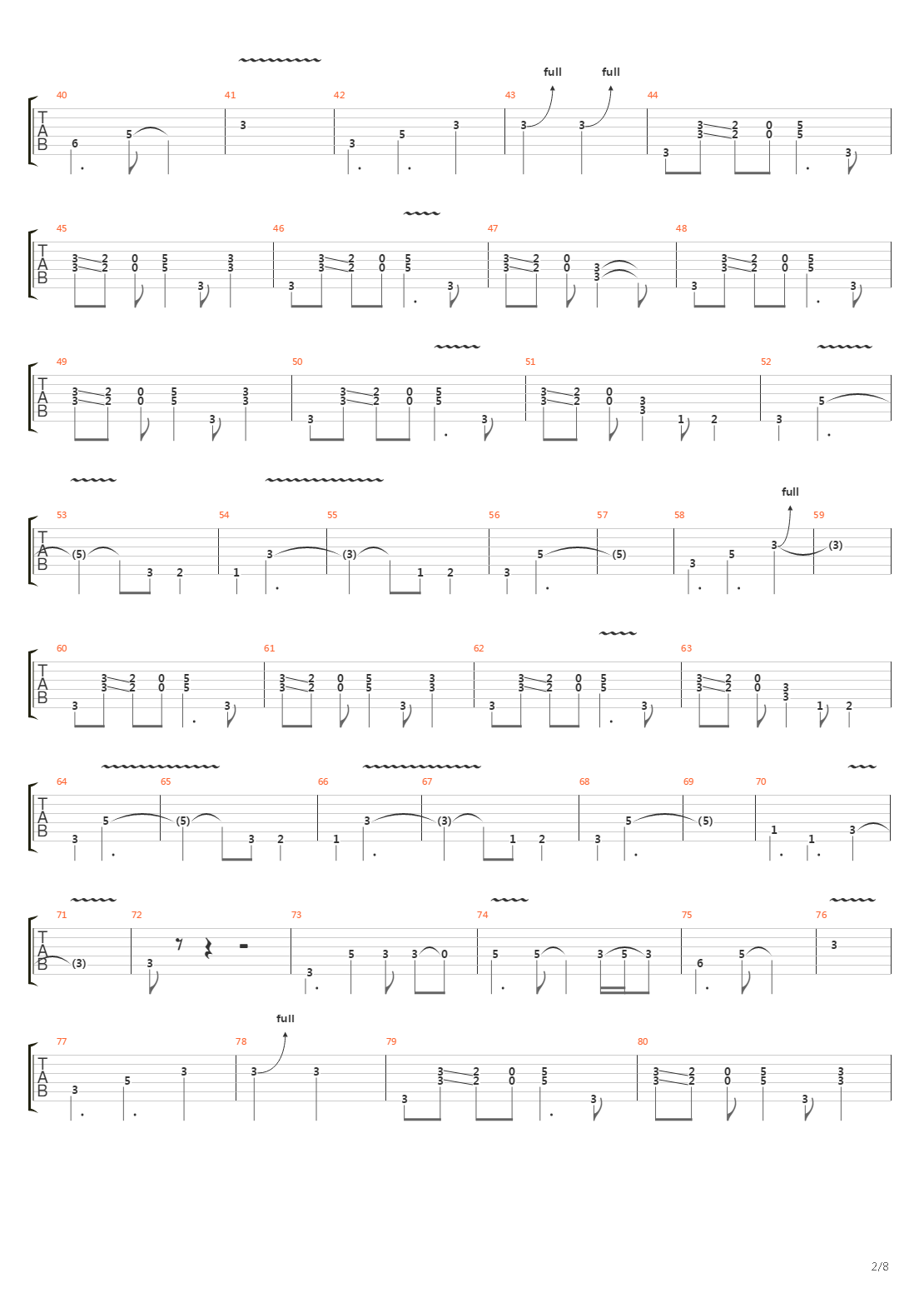 Burn吉他谱