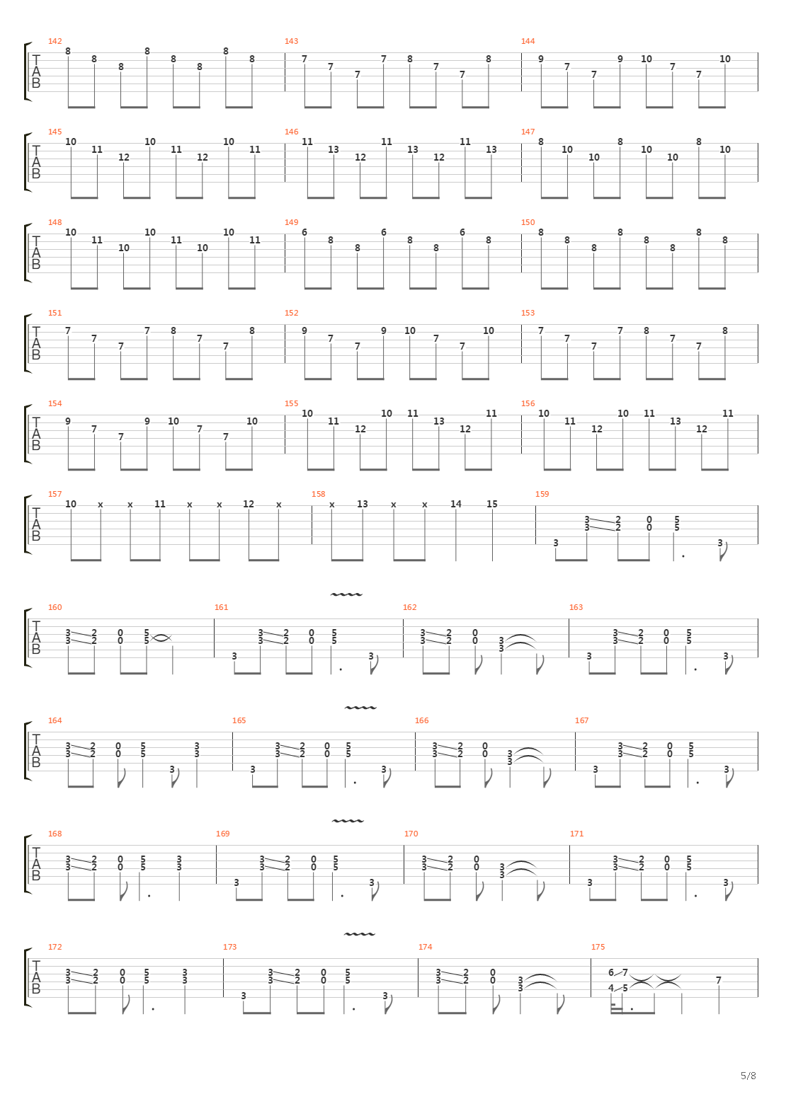 Burn吉他谱