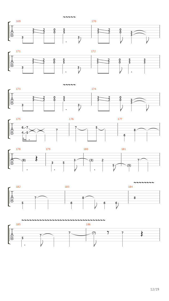 Burn吉他谱