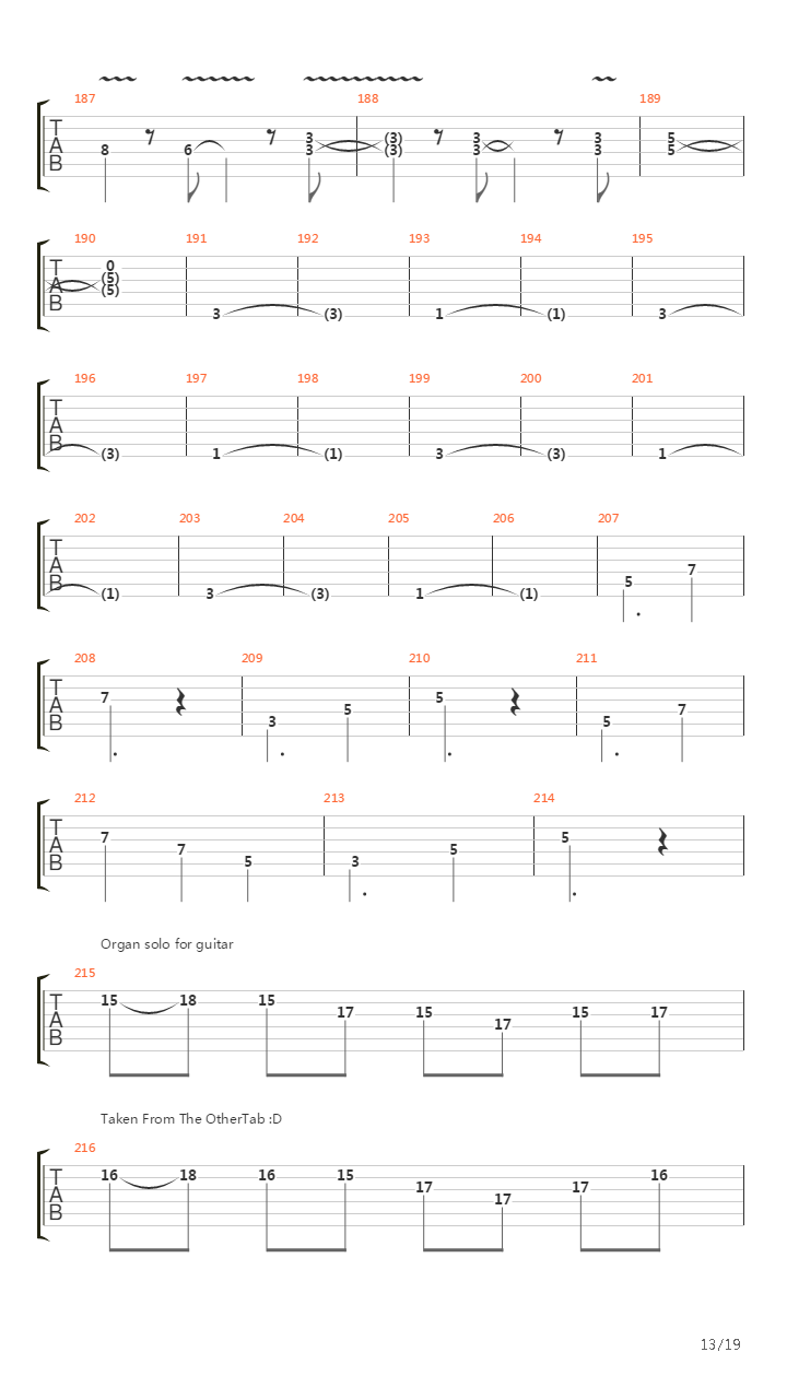 Burn吉他谱